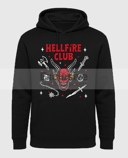 Stranger Things Hellfire Black Club Hoodie