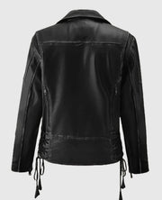 Street Style Biker Black Leather Jacket