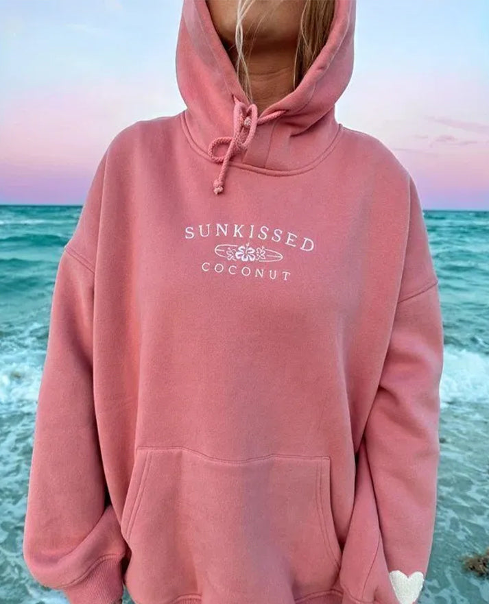 Sunkissed Coconut Pink Pullover Hoodie