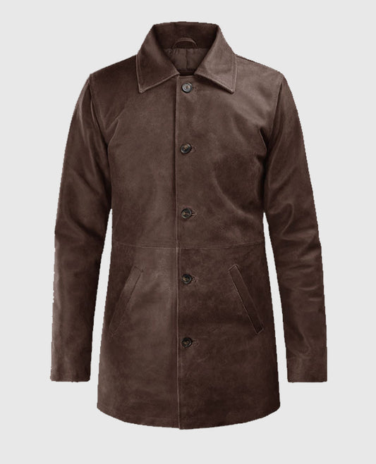 Supernatural Dean Winchester Leather Trench Brown Coat
