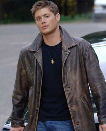Supernatural Dean Winchester Leather Trench Coat