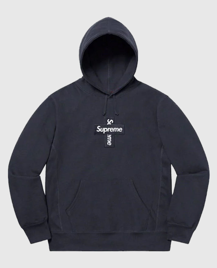 Supreme Cross Box Logo Hooded Sweatshirt