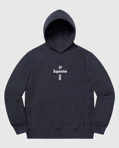 Supreme Cross Box Logo Hooded Sweatshirt