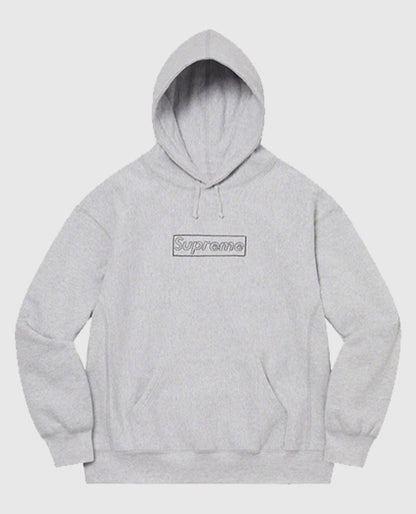 Supreme KAWS Chalk Logo Hooded Sweatshirt