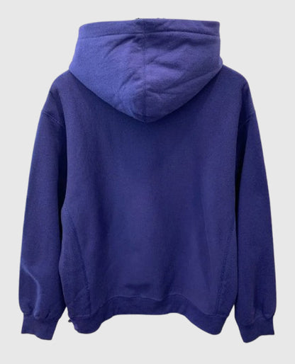 Supreme KAWS Chalk Logo Purple Hooded Sweatshirt