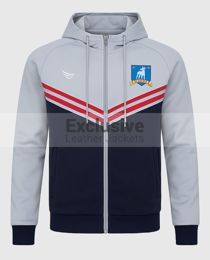 Ted_Lasso_Gray_Track_Fleece_Jacket