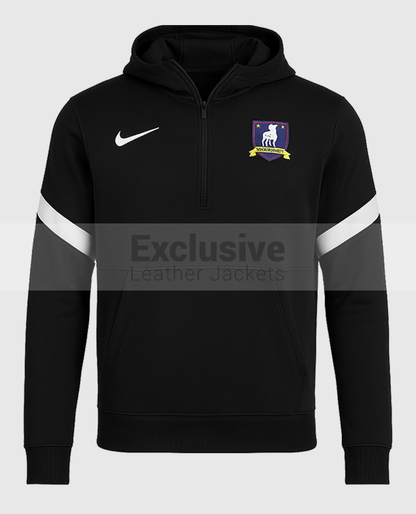 Ted Lasso Season 3 Jamie Tartt Hooded Black Track Jacket