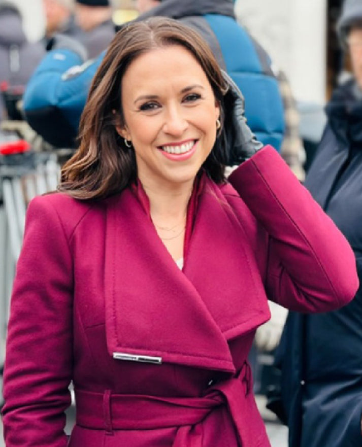 The Christmas Quest 2024 Lacey Chabert Wool Coat