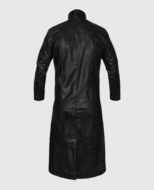 The Avengers Nick Fury Leather Black  Trench Coat