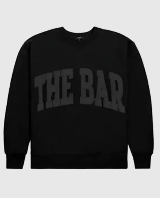 The Bar Varsity Black Sweatshirt