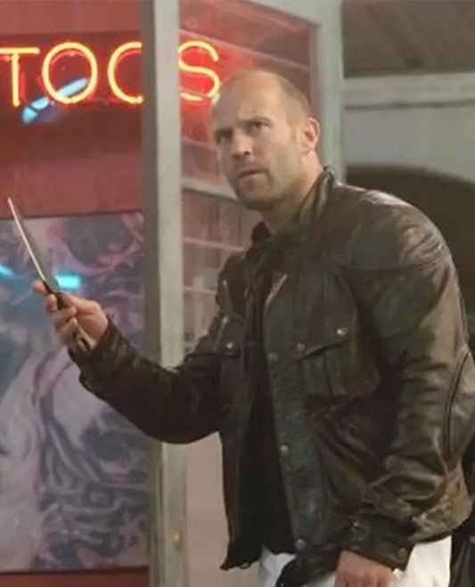 The Expendables Lee Christmas Black Leather Jacket