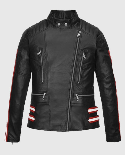 The Girl in the Spider's Web Claire Foy Black Leather Jacket