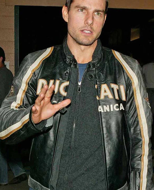 Tom Cruise Ducati Meccanica Black Jacket