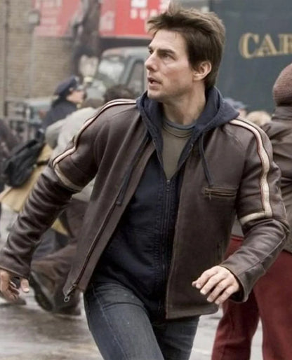 Tom Cruise War of Worlds Leather Jacket