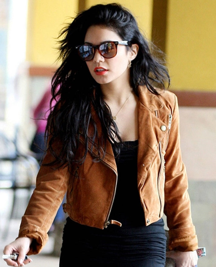 Vanessa Hudgens Brown Leather Jacket