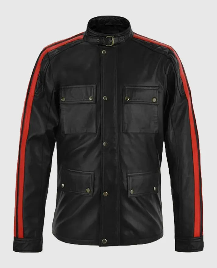 Vin Diesel Black Leather Jacket