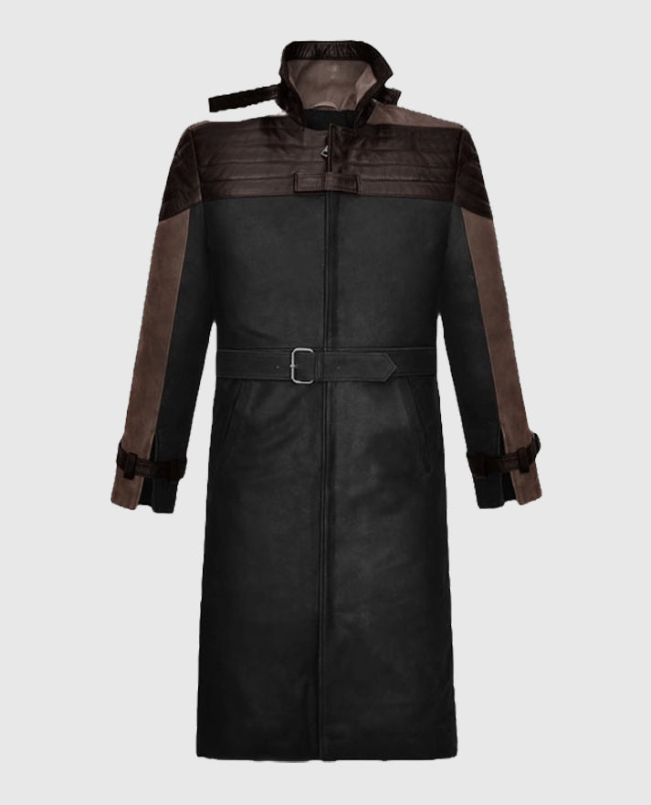 Watch Dogs 3 Legion Aiden Leather Trench Coat - second image