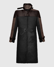 Watch Dogs 3 Legion Aiden Black n Brown Leather Trench Coat