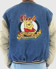 Winnie The Pooh Varsity Denim Jacket