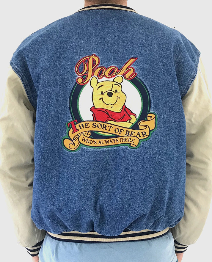 Winnie The Pooh Varsity Denim Jacket