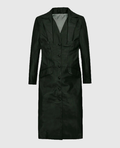 Women's Chelsea Leather Long Coat