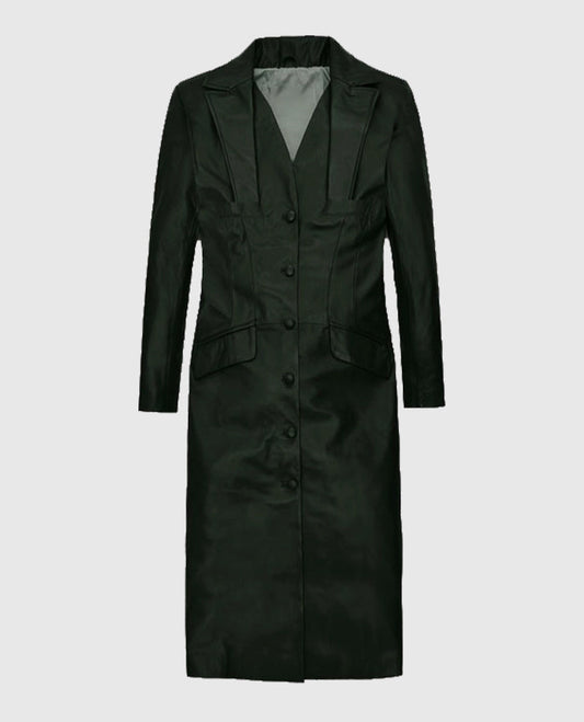 Women's Chelsea Leather Long Coat