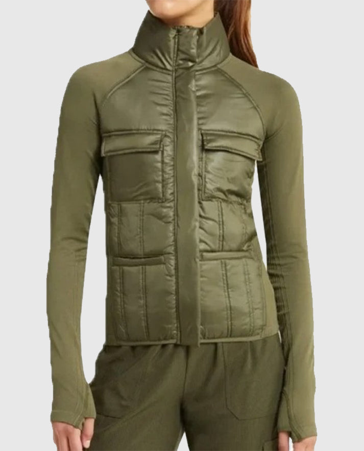 Women's Zella Hybrid Green Jacket