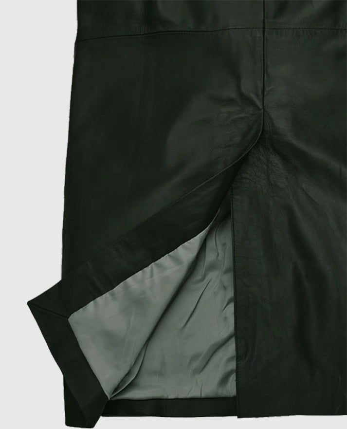 Women's Chelsea Leather Long Coat