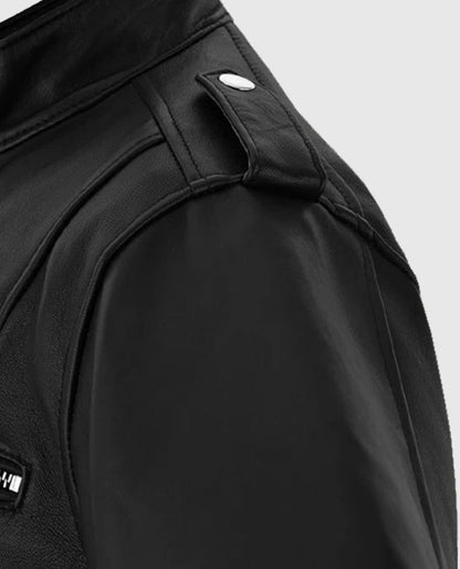 Womens Chic Rider Black Leather Jacket
