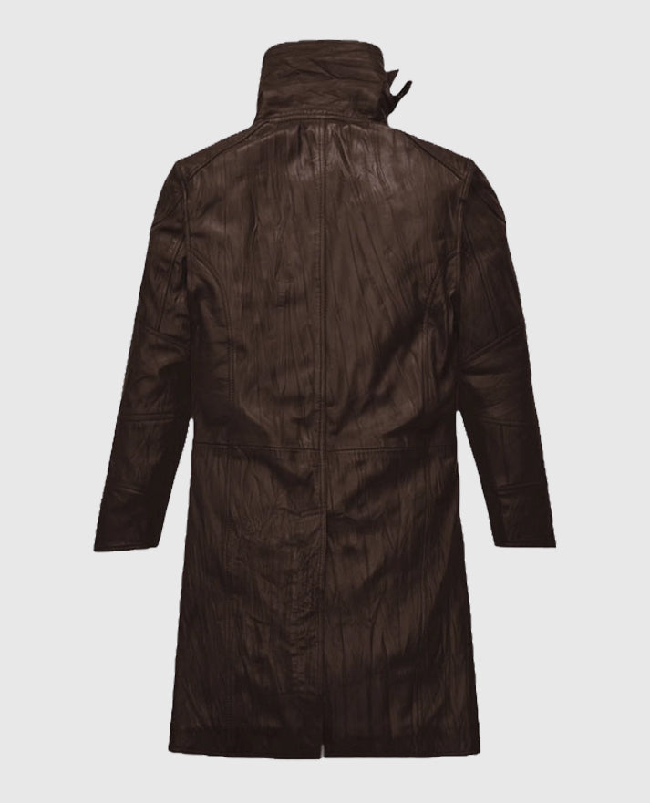 Wrinkled Brown Ryan Gosling Blade Runner 2049 Brown Long Coat