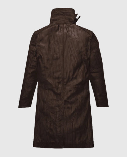 Wrinkled Brown Ryan Gosling Blade Runner 2049 Brown Long Coat