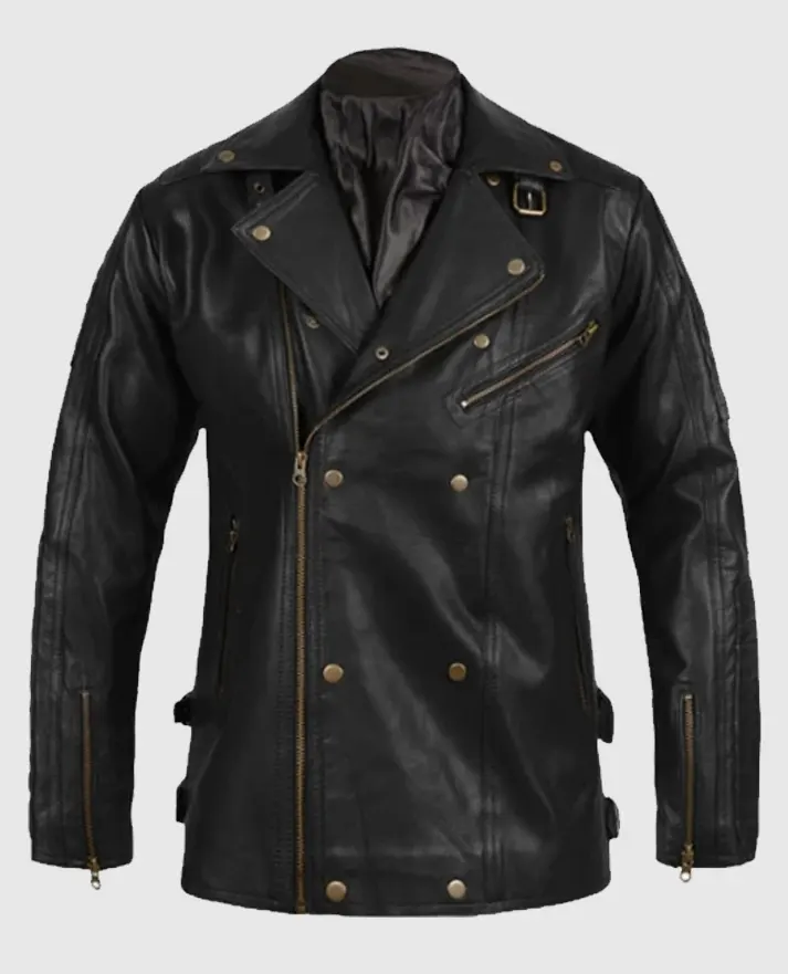 Black Biker Leather Jacket