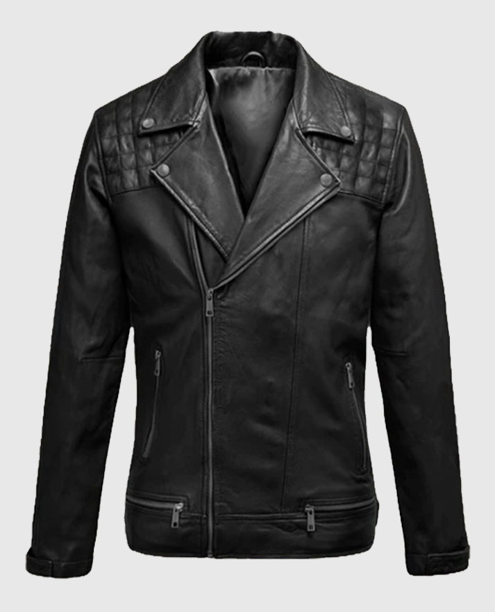Ironwood Black Biker Leather Jacket