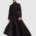 Neo Matrix Trench Coat Keanu Reeves Black Trench Coat